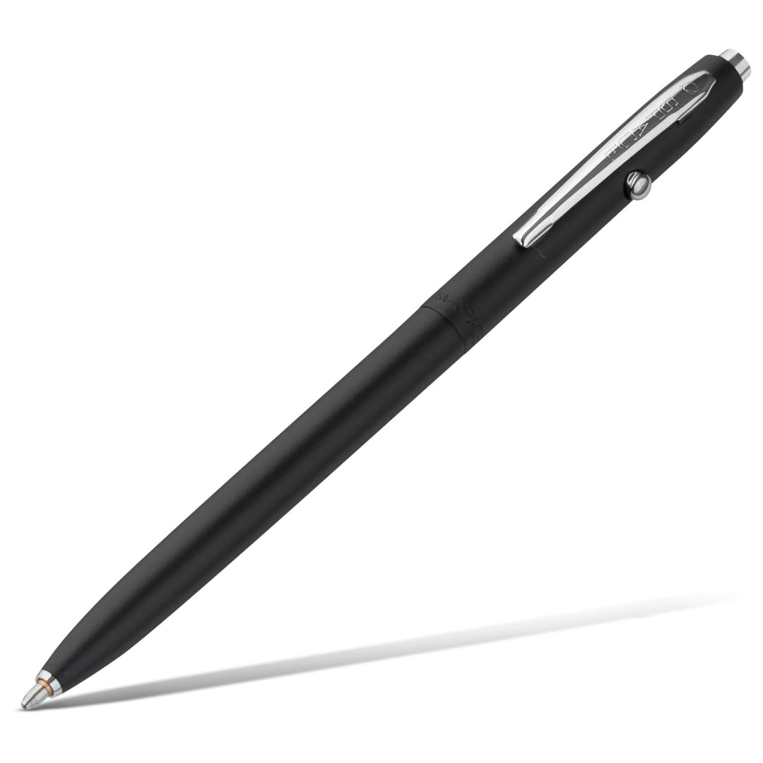 Fisher Space Pen Shuttle CH4BC Kugelschreiber (Dezenter Matt-Schwarz-Look – schreibt zuverlässig auch bei Kälte, Nässe und unterwegs) Matt Schwarz