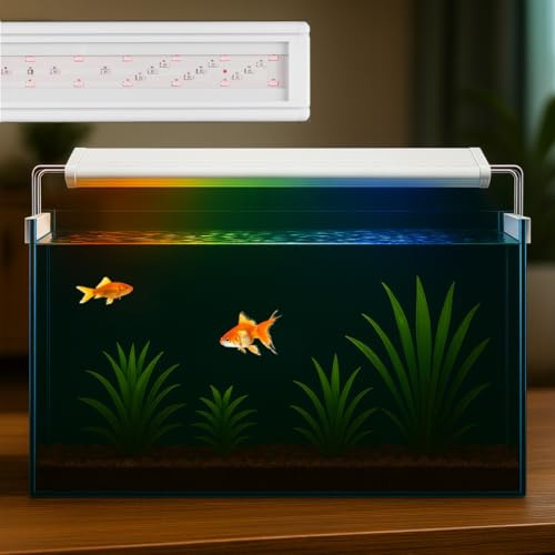 Image of WRGB LED Aquarium Light (S600 | 24W) | Full Spectrum LED Grow Light for Planted & Freshwater Aquariums | Ideal for Tanks Sized 50-60 CM | Promotes Healthy Plant Growth & Vibrant Fish Colors