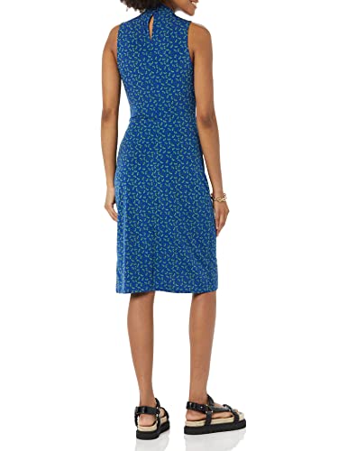 Image of Amazon Essentials Women's Sleeveless Faux Wrap Dress with Crossover Twist Neck