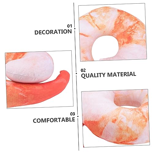 VICASKY Simulation Garnelen Kissen 40cm Weiches üsch Realistisches Garnelen Stofftier Kuschelkissen Für Und Ideal Als Dekokissen Oder