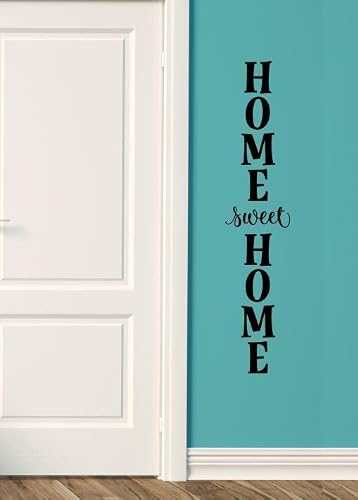 Home Sweet Home Vertical Wall Decal Vinyl Sticker, Can Apply To Wood, Porch Decor Art #TOP1
