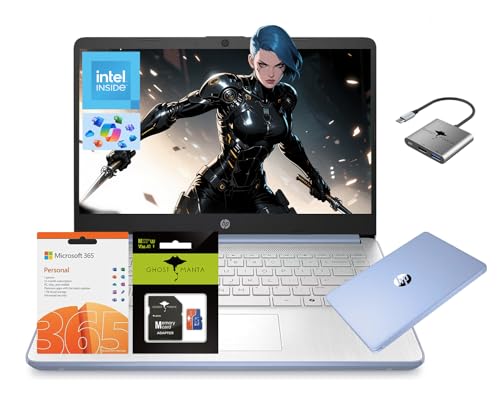 HP 14 �m�[�g�p�\�R���A�N�A�b�h�R�A (Beat i3) 4GB RAM 256GB �X�g���[�W (128GB UFS + 128GB SD�J�[�h) 1�N�� Office 365 Copilot AI�R���s���[�^�[ �w���̕׋��p �V�w�� Win11 G