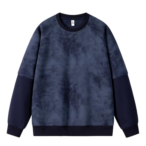 Pull marin à rayures pour homme sweat chaud sans capuche style décontracté