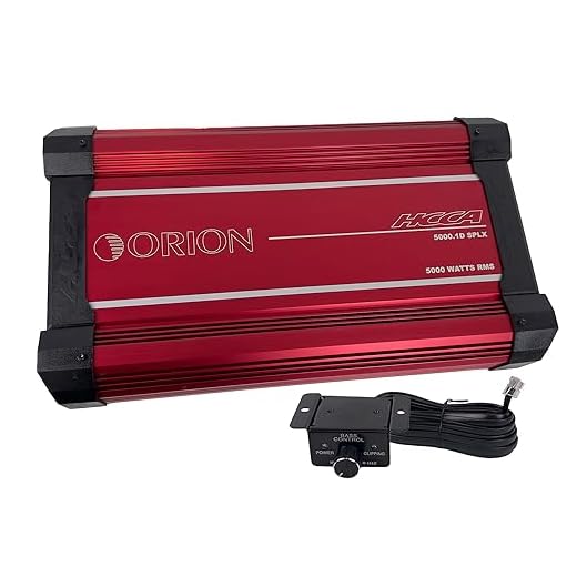 Orion HCCA5000.1DV2 5,000 Watts RMS Class-D 1-Channel Mono Block High Current Competition Car Audiophile Amplifier