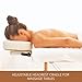 ForPro Aluminum Face Space Holder, Lightweight, Adjustable Headrest Cradle for Massage Tables - 17.6 Ounces