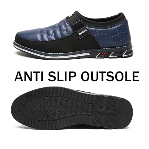 Mens Casual Shoes Sneakers Oxford Comfort Walking Shoes for Male Slip-On Business Work Office Dress Drive Shoes3