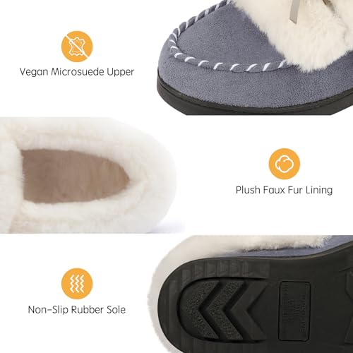 RockDove Women's Trapper Moc Memory Foam Slipper3