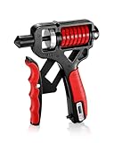 KERUIKE Grip Strength Trainer Forearm Strengthener Hand Grip Exerciser with Adjustable Resistance (11-364 lbs/5.7-165 kg) Finger Workout for Sports, Gym, Home, Rehab (Black&Red-Digital)