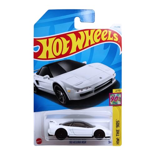 Image of Hot Wheels 1:64 Scale 90 Acura NSX HW The 90S for Ages 3 and Up by Small CLAP (White)