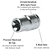 Teng Tools E10 1/2 Inch Drive Female E-Torx Star TX-E Chrome Vanadium Socket | Mechanic Tool | Hand Tool - M120710-C