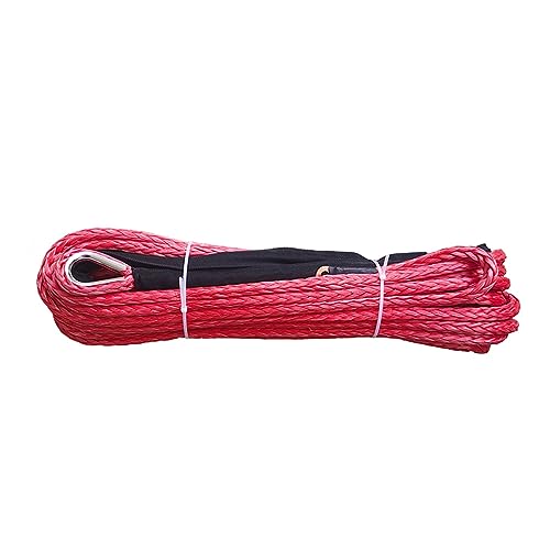 Cuerda de remolque de plasma rojo 12000lbs con fibra de alta densidad 10mm