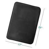 Clara Clark Bathroom Rugs, Velvet Memory Foam Bath Mat, Non-Slip, Machine Washable Bath Rugs - Dries Quickly, Ultra Soft Plush Bath Mats for Bathroom, 17 x 24, Black