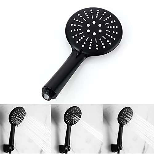 Pommeau de douche et flexible noir 3 modes pour mitigeur - 5