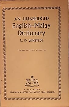 Hardcover An Unabridged Malay-English Dictionary Book