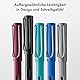 Lamy AL-star turmaline Füller – Füllhalter mit ergonomischem Griff & polierter Stahlfeder in Strichbreite M – leichtes Aluminiumgehäuse – inkl. Tintenpatrone T 10 blau – Rechtshänder