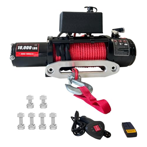 Winch eléctrico 12V 10000 lbs con control remoto inalámbrico