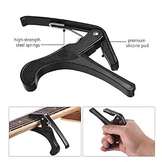 Capo Guitare Kit d’outils de guitare comprenant des chaînes de guitare de guitare guitare de guitare numérique pour… - Les Beatles, Paul McCartney, John Lennon, RIngo Starr, George Harrison Capo Guitare Kit d'outils de guitare comprenant des chaînes de guitare de guitare guitare de guitare numérique pour… – Image 2
