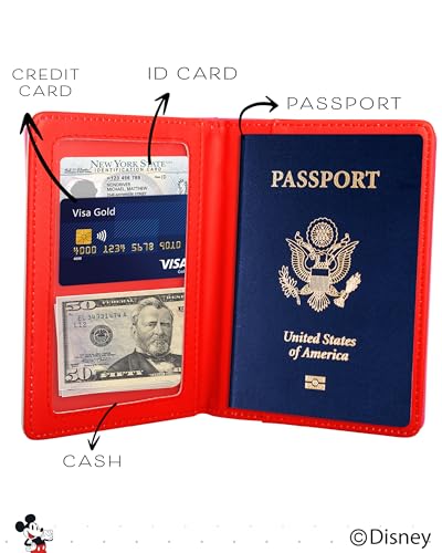 Disney Mickey & Minnie Mouse Passport Holder - Officially Licensed Passport Holder for Women - Travel Essentials for Women2