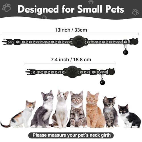Cat Tracker GPS Collar for Small Cats (Only πΆπ’π¦), Waterproof Electronic Pet Locator Compatible with ππ½π½πΉπ² ππΆπ»π± π π - No Monthly Fee, Hidden Smart Tracking Collar for cats, kittens - Image 2