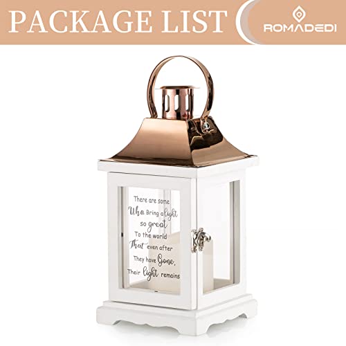 Memorial Lantern Sympathy Gift for Loss of Loved One: Memorial Gifts for Loss of Mother Mom Father Dad Husband Son Grandma Sister Brother Thoughtful Funeral Rememberance Condolence image 3