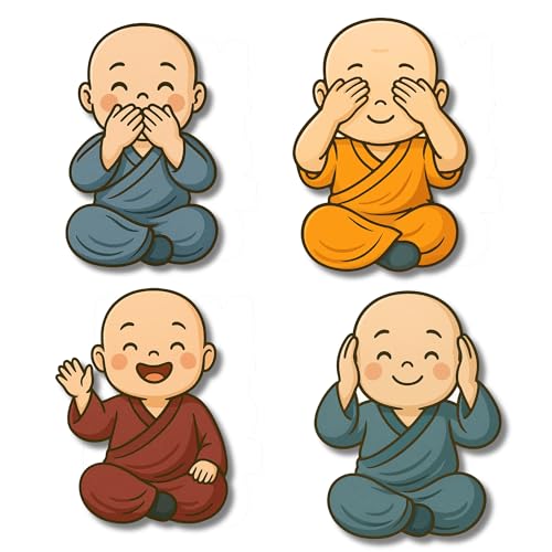 Fun and Easy DIY Fridge Magnets 2 Regalocasila Little Monk Fridge Magnets Set of 4 โ Spiritual Budd...
