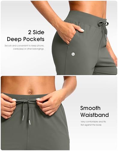 Image of G Gradual Petite Pants for Women 24 inch /26 inch Ankle Pants with 2 Pockets