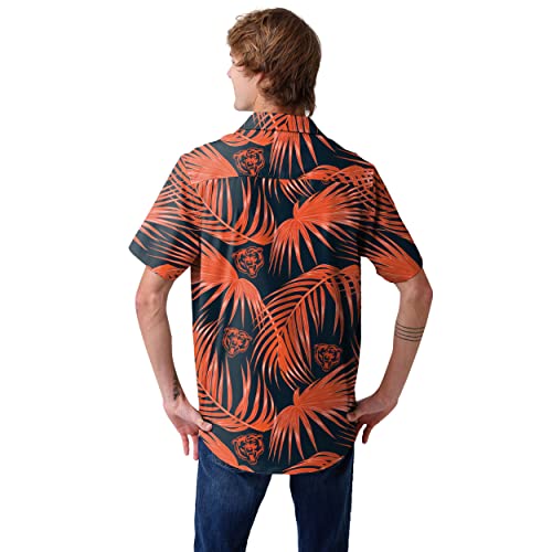 Camisa Aloha Chicago Bears Botones Ropa Cómoda de Verano Talla 3XL 3