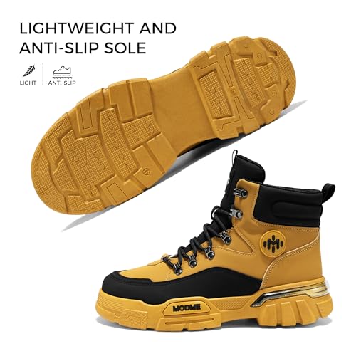 Men's Ankle Hiking Boots - Waterproof Casual Walking Boots - Lightweight outdoor Boots for Men3