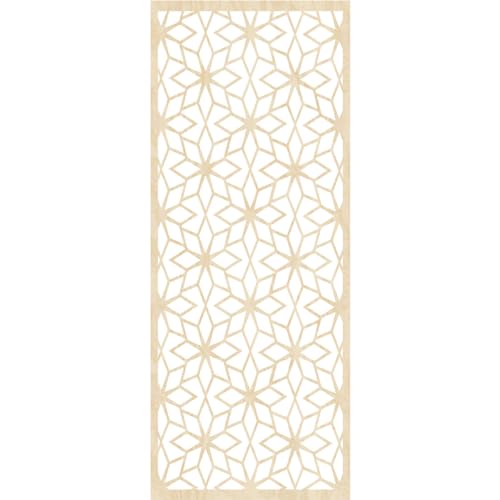 Image of Lake Decorative Pierced Fretwork Wood Wall Panels, 11 3 /8 inchW x 29 3 /8 inchH x 1 /4 inchT, Birch