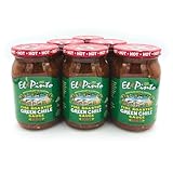 El Pinto All Natural Green Chile Sauce Hot, 16 Oz (pack of 6)