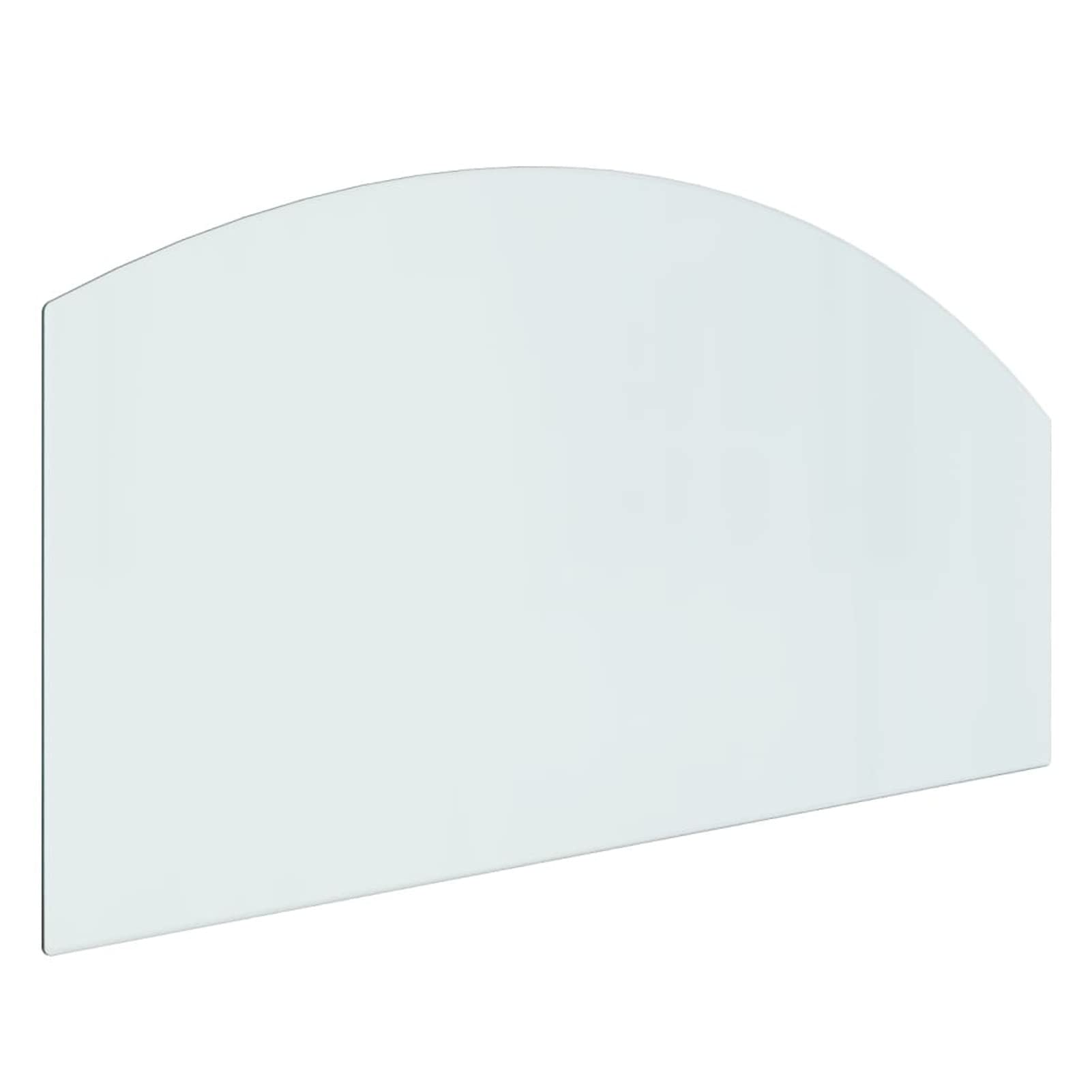 Placa de cristal para chimenea, 100 x 50 cm, protector de suelo para parquet y superficies laminadas, base de estufa resistente a altas temperaturas, cubierta de suelo de vidrio templado tipo 1