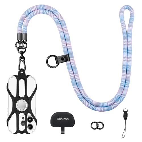 Universal Cell Phone Lanyard: Adjustable Crossbody Cell Phone 1 Pack Black - Photo 13 sur 49