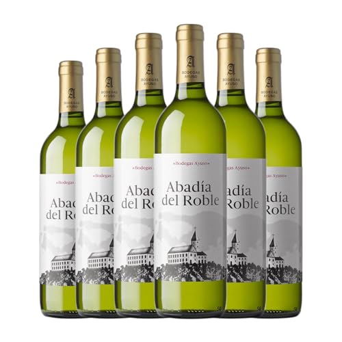Ayuso Abadía del Roble Blanco La Mancha 75 cl Vino blanco (Caja de 6 Botellas de 75 cl)