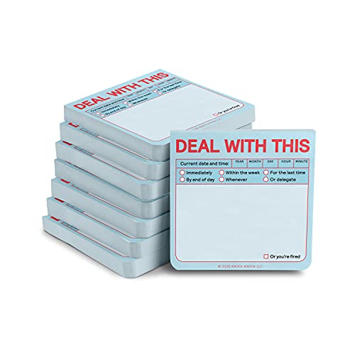 Bloc-notes adhésifs Knock Deal pastel 7,6x7,6 cm lot de 8