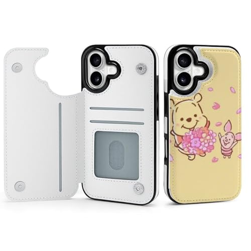 手帳型 くまのプーさん 対応 iPhone 17 ケース カード収納 スマホケース 財布型 携帯ケース 軽量 全面保護 スタンド機能 誕生日 プレゼント