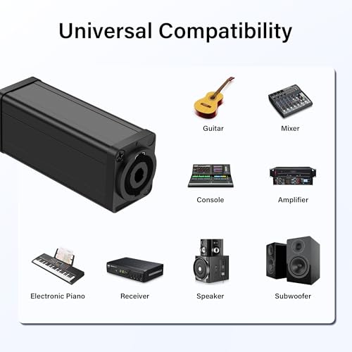 Conector Speakon Audio 4 Pin NL4FC Hembra a Hembra miniatura 5