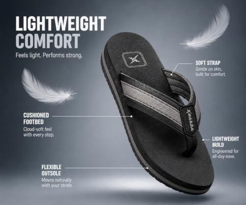 Image of Kraasa Fleece Slippers for Man | Slip-On Slippers
