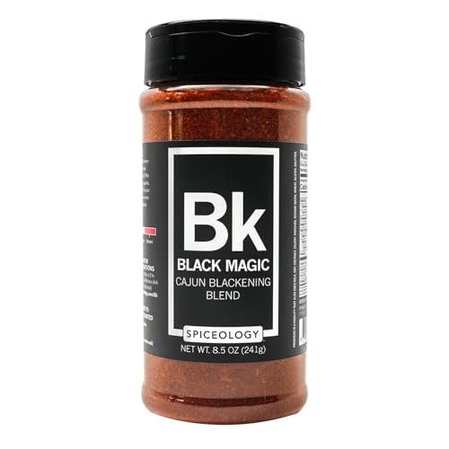 Black Magic Cajun Blackening Blend by Spiceology | Bold & Savory Blackening Seasoning for Chicken Fish Turkey and More | Versatile Cajun Spice Blend & Dry Rub | 8.5oz