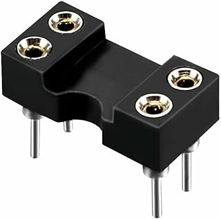 Tool parts 10pcs 7.6 Row Pitch 2 Row 4 Round Pins Soldering DIP IC Chip Socket Adaptor