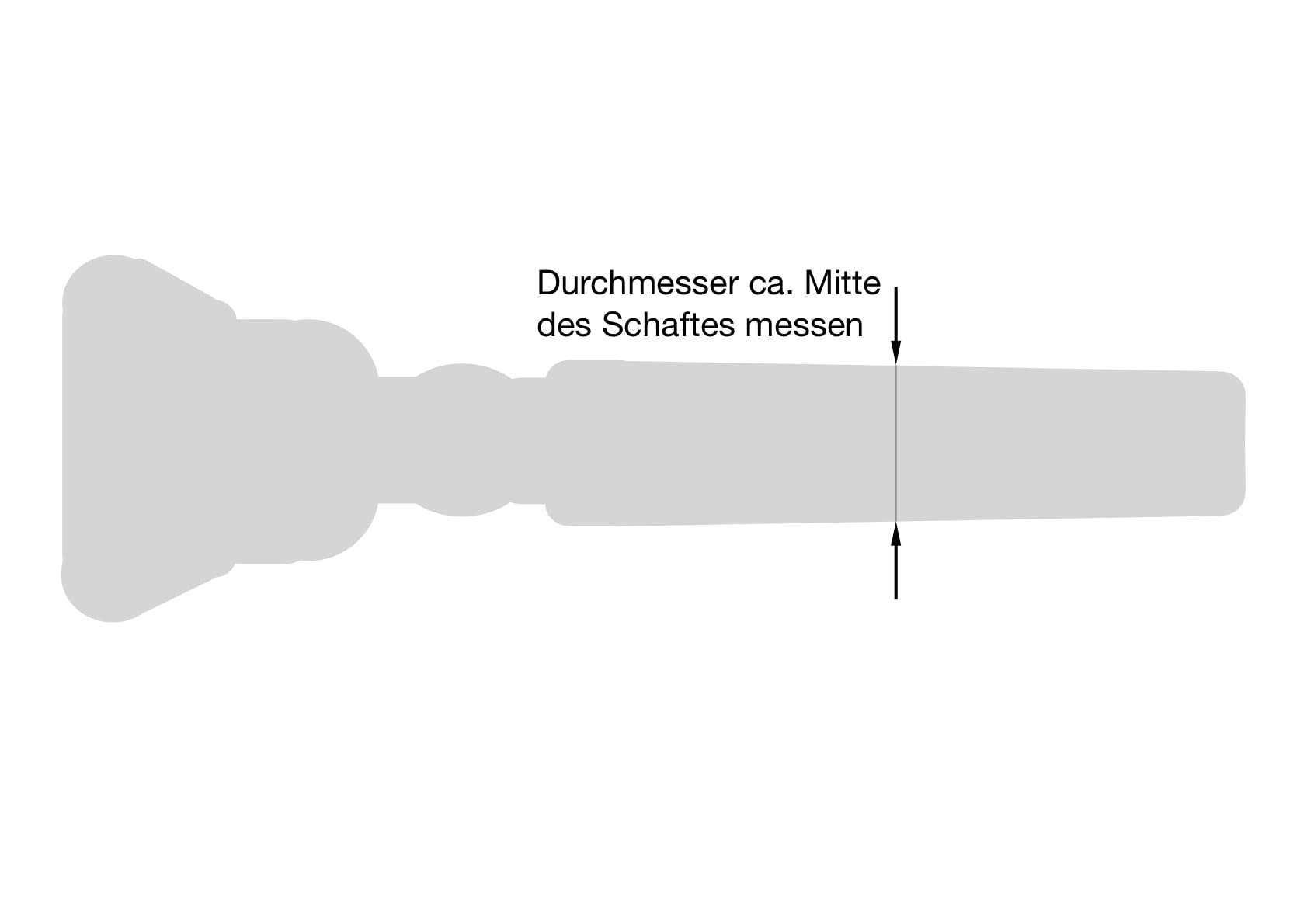 WoodyBrass© Ansatztrainer für Blechbläser (Flügelhorn 11mm)
