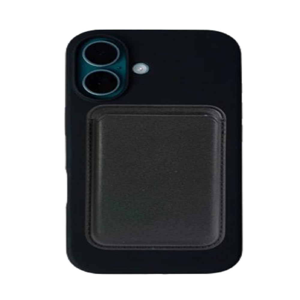 MgSafe Wallet for Mobile | Magnetic Card Holder with Strong MagSafe Compatibility, Slim PU Leather Wallet for Credit Cards, ID & Cash (Black)-image-34