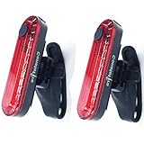 LED Luce Bici,2 PACK Luce Posteriore Bici USB Ricaricabile, Bicicletta Luce Fanale Posteriore, impermeabile Avvertimento luce posteriore - LED per Bici da Strada e Mountain Bike