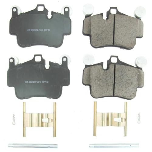 Image of PowerStop Front Brake Pads for Porsche 911 2005-08 |Boxster 2007-12 |Cayman 2006-12 - Z17 Ceramic Brake Pads with Installation Hardware, 17-1135