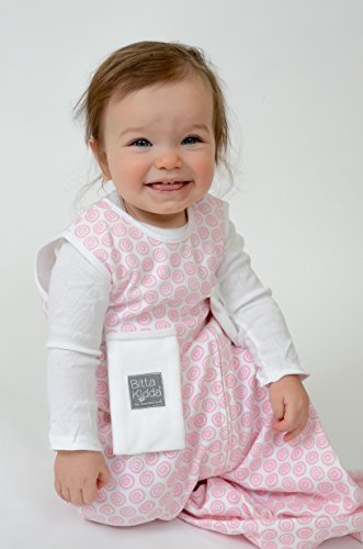 Bitta Kidda Baby Soother Sleeping Bag Wearable Blanket + Lovey - Pink Circles 9M