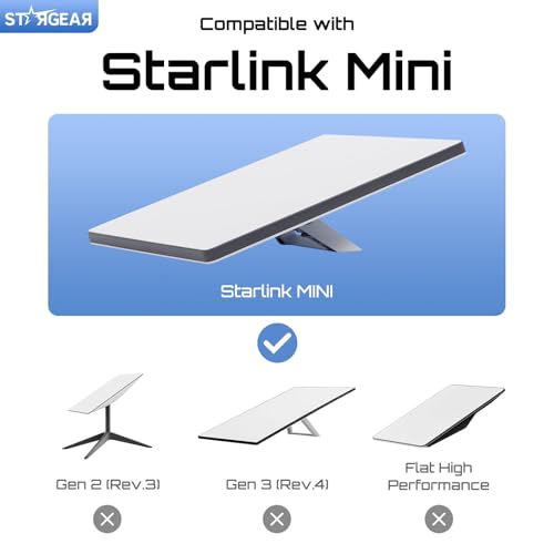 Image of Starlink Mini Mount, Magnetic with 200lbs Heavy Duty Magnet Bases, Starlink Mini Accessories Lockable Starlink Mount for RV, Car, Boat, Truck Aluminum Alloy