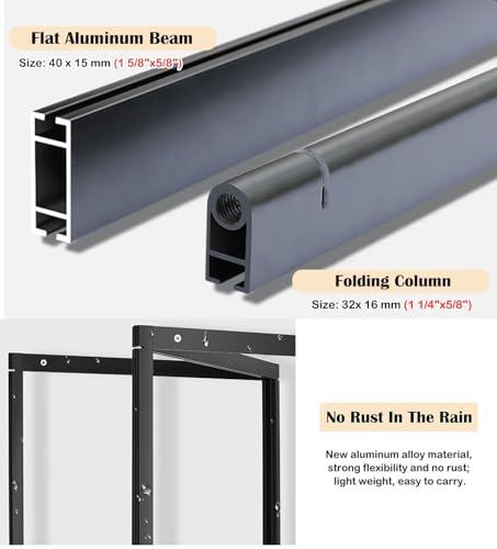 Accroche tableau robuste avec support pliable en aluminium mobile 5pcs - 7
