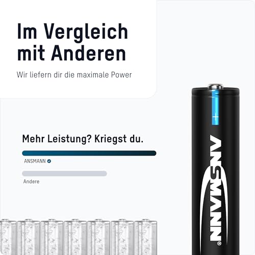 Ansmann AAA Akku für Telefon Micro AAA LR03 800mAh 1,2V NiMH