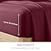 Mellanni Cotton Flannel Sheet Set - Double Brushed for Added Softness & Comfort - Deep Pocket Fitted Sheet up to 16