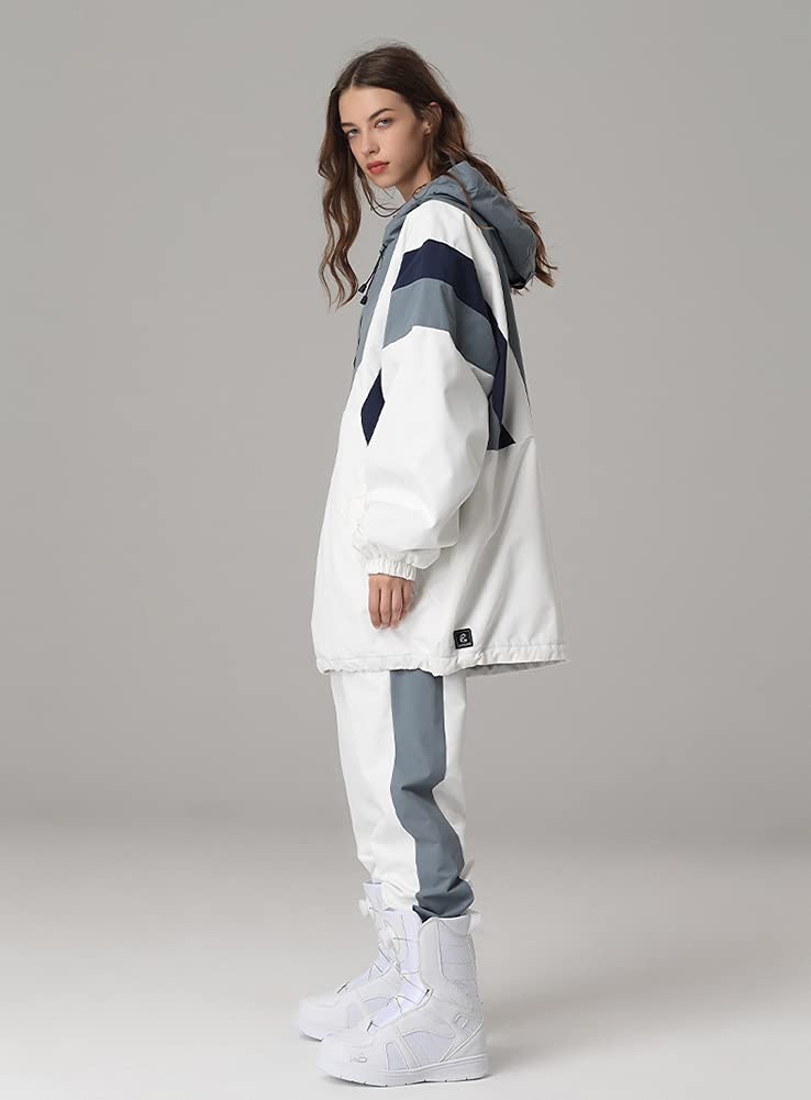 Women Snowboarding Suit Waterproof Windproof Ski Jacket Pants Set Two Piece Snowsuits Ski Suit for Winter Sports