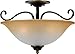 Quoizel DH1718PN Duchess Semi-Flush Ceiling Lighting, 3-Light, 300 Watts, Palladian Bronze (11" H x 17" W)